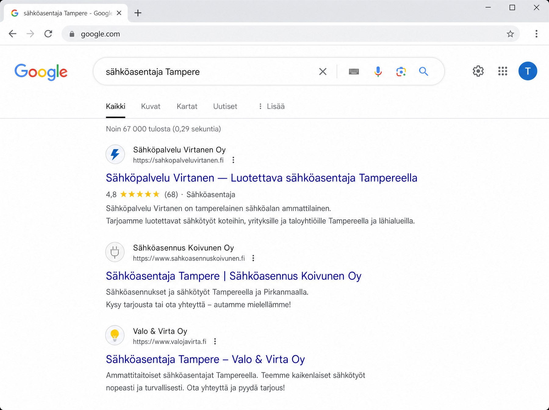 Orgaaninen hakukonenäkyvyys — yrityksen sijoitus nousee Googlen hakutuloksissa pitkäjänteisellä SEO-työllä